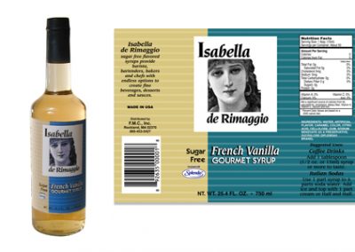 ISABELLA DE RIMAGGIO ISABELLA DE RIMAGGIO French Vanilla Gourmet Syrup