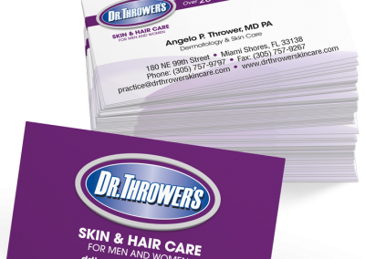 Dr Thrower Business Card Design