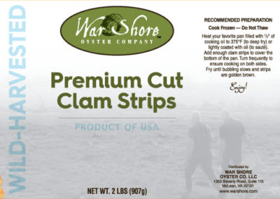 War Shore Oyster Company Premium Cut Clam Strips