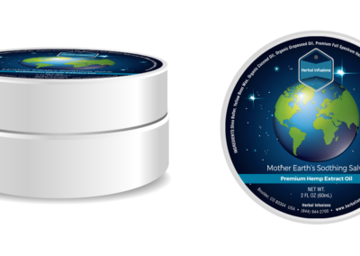 Herbal Infusion Mother Earth Salve Label Design