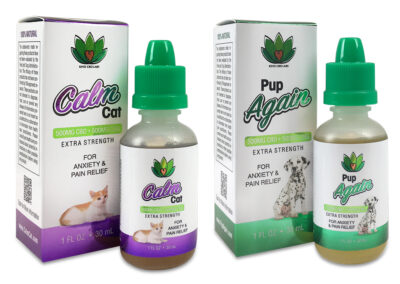 Pup Again CBD for Dogs and Calm Cat CBD for cats