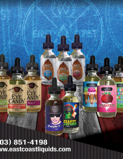 East Coast liquids product line Poster